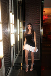 Velvet Black Mini Dress